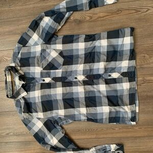Men's Blue Plaid Shirt